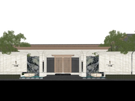 上海大华星樾示范区景观SU模型