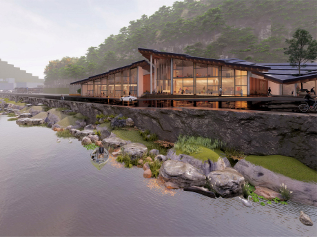 宜章莽山旅游服务中心SU模型