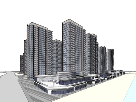 杭州龙湖杭腾未来社区SU模型