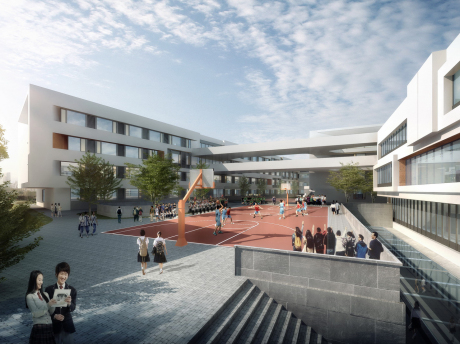 现代小学SU模型