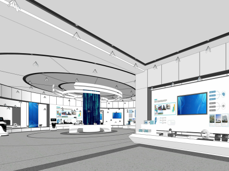 科技展厅SU模型