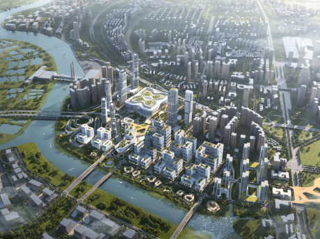 深圳深港科创园皇岗口岸片区规划SU模型