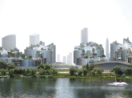 深圳深港科创园皇岗口岸片区规划SU模型
