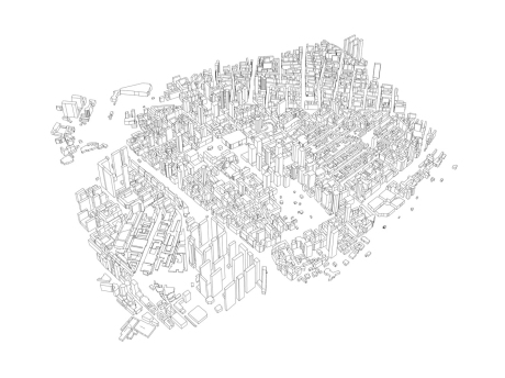 哈尔滨中央大街建筑模型SU模型