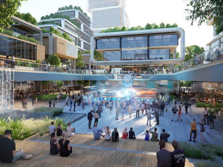 深圳前海十单元3小镇办公楼SU模型