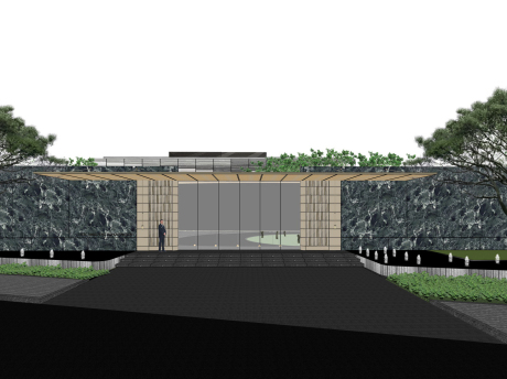 中建苏州防城示范区景观SU模型