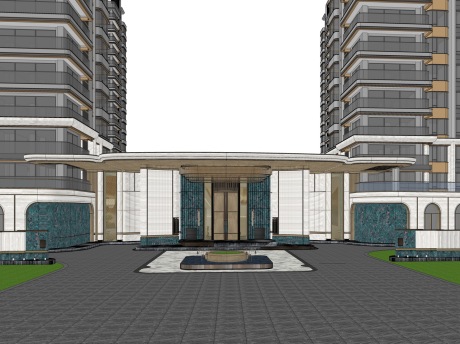 现代示范区下沉空间SU模型