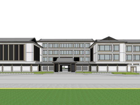 嵊州实验小学SU模型