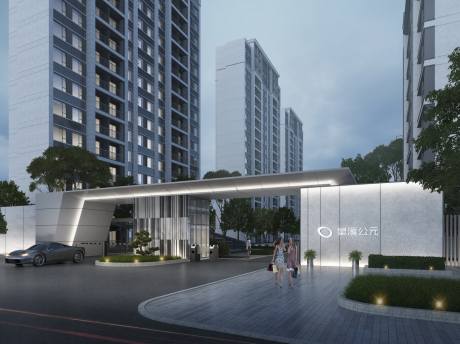 边城星汇公元大门SU模型