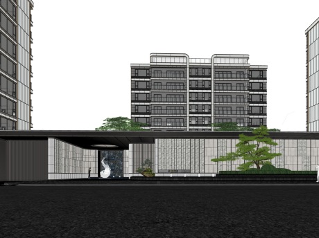 苏州龙湖云河颂示范区景观SU模型
