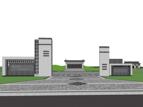 武姜氏遗址文化公园SU模型
