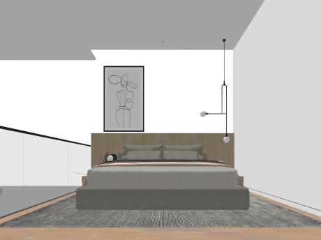 Loft单身公寓SU模型