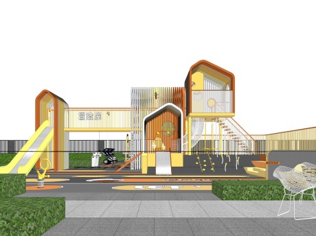 冒险屋儿童活动区SU模型
