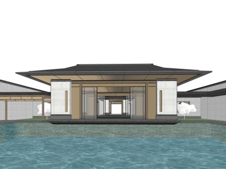 宋风示范区景观SU模型