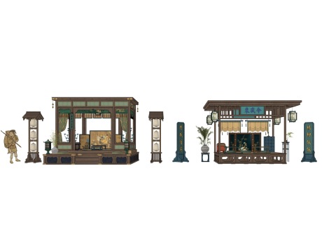 宋代家具宋榻SU模型