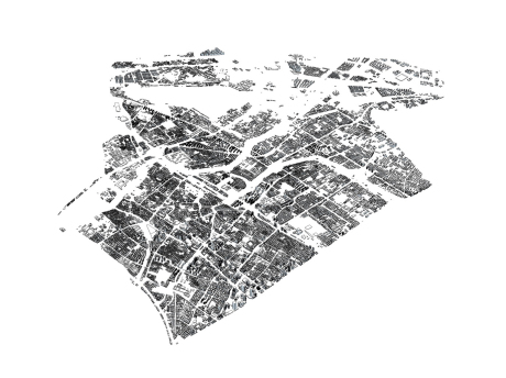 南京市秦淮区建筑模型SU模型