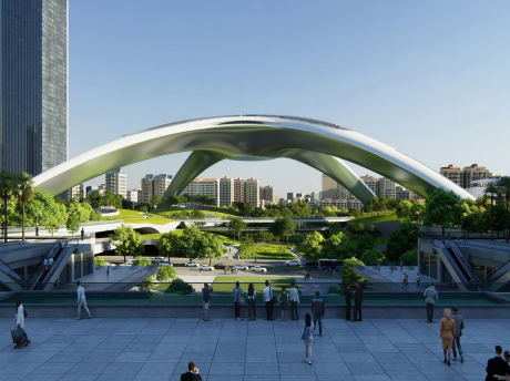 深圳北站超核绿芯天元建筑(含文本)SU模型