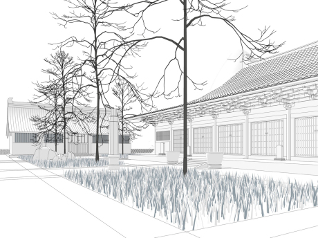 古建寺庙SU模型