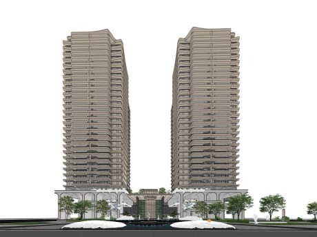 红星路TOD住宅SU模型