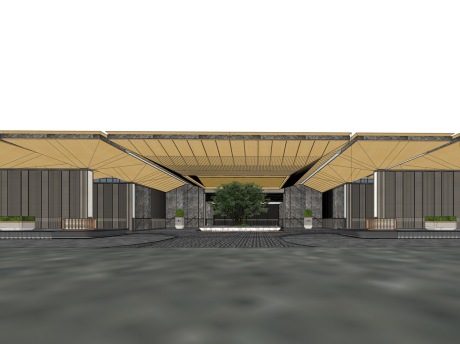 杭州绿城示范区景观SU模型