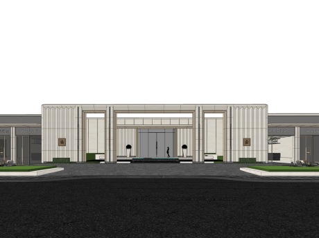 华润置地海派示范区+商业街SU模型