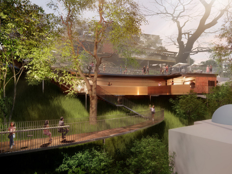 重庆龙门浩街道马鞍山老旧小区景观改造SU模型