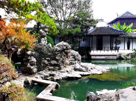 苏州古典园林南京瞻园景观(含CAD平面图)SU模型