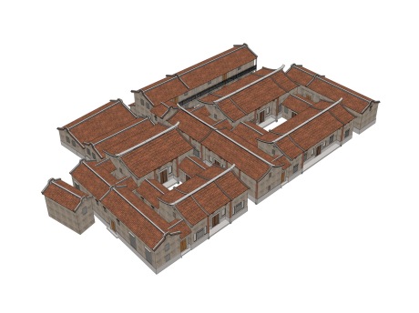 闽南古厝民居SU模型