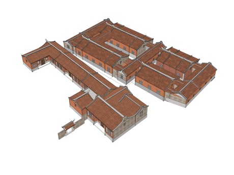 闽南古厝民居SU模型