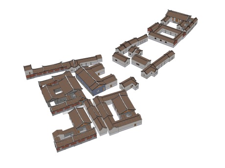 闽南古厝民居SU模型