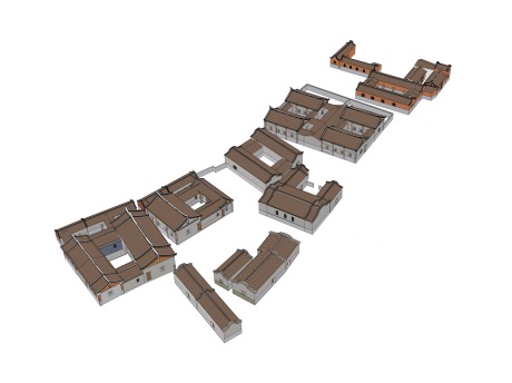 闽南古厝民居SU模型