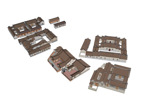 闽南古厝民居SU模型