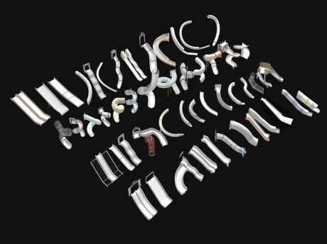 儿童滑梯组合SU模型