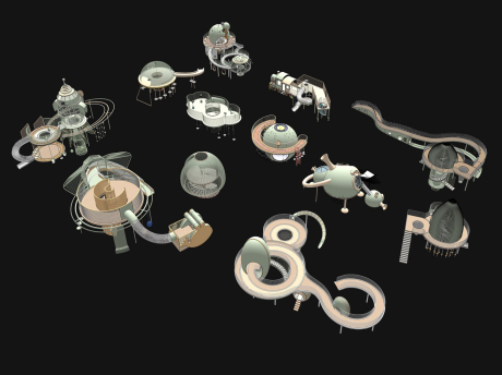 儿童滑梯SU模型