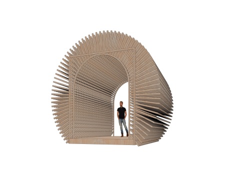 木结构装置SU模型