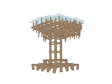 木结构装置SU模型