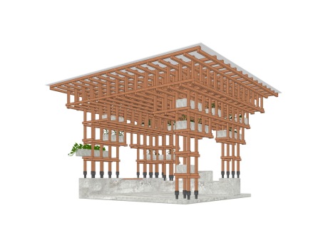 木结构装置SU模型