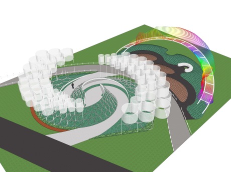 艺术装置SU模型