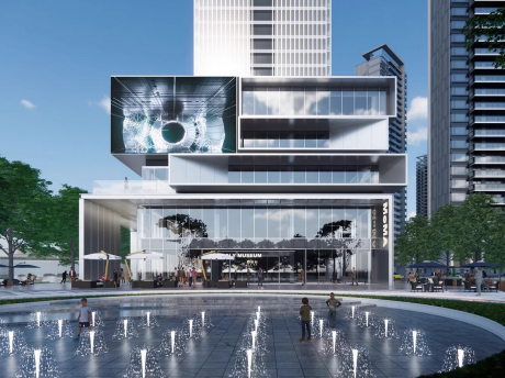 保利佛山聚豪城市中轴街区(公寓+办公楼)SU模型