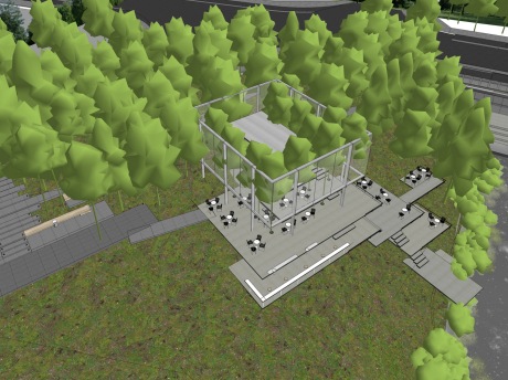 台州朗成四季宸院公园景观SU模型