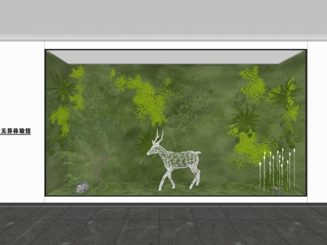 无界体验馆橱窗SU模型