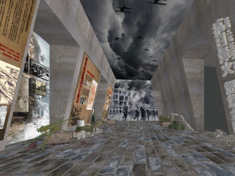 金陵抗日主题展厅SU模型