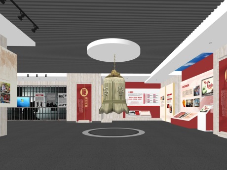 廉政建设展厅SU模型