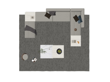 现代沙发茶几组合SU模型