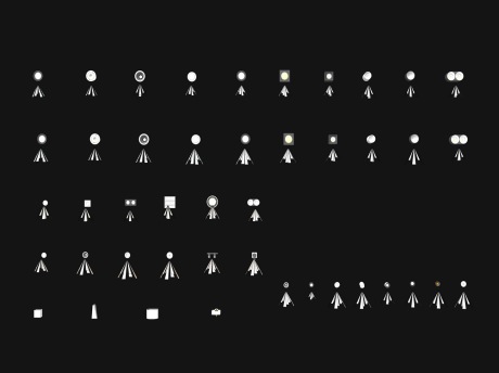 筒灯射灯壁灯SU模型