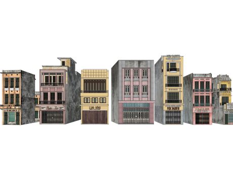 广东岭南碉楼SU模型