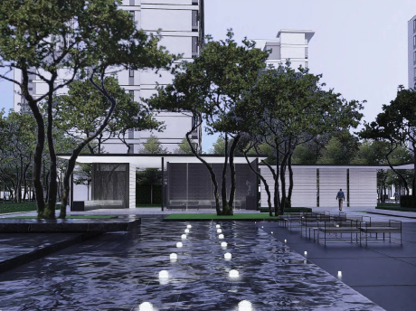 杭州万科蜀山大区景观SU模型