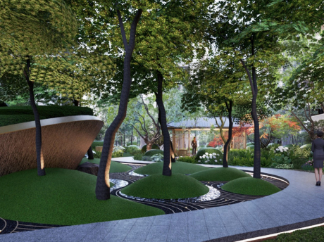 商丘中冠宸院大区景观SU模型