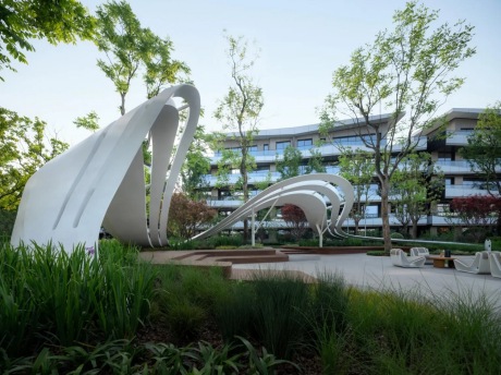 重庆万华麓悦江城麓溪半岛洋房+售楼处SU模型