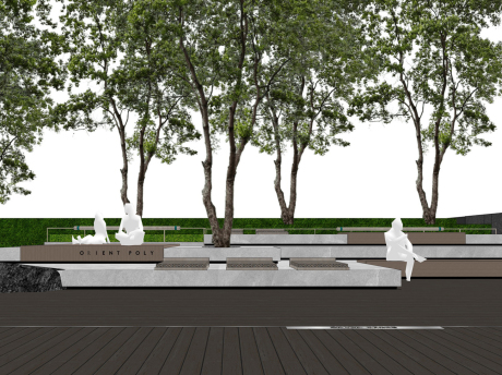 祥林雅院居住区景观节点SU模型